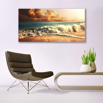 Bild på canvas Ocean Beach Waves Landskap