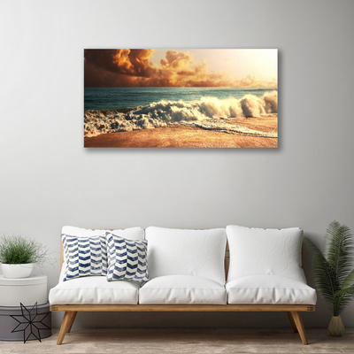 Bild på canvas Ocean Beach Waves Landskap