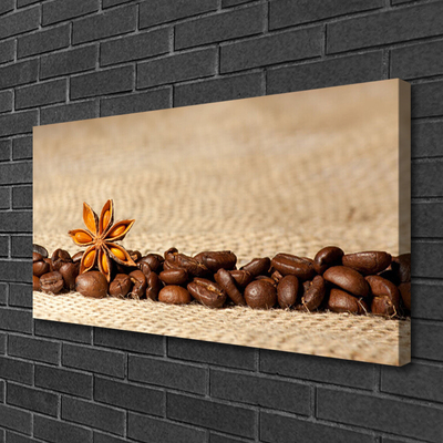 Canvas bild Kaffebönor Kök