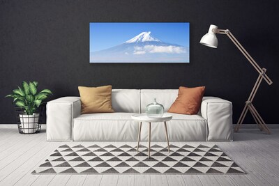 Canvas bild Berg moln himmel landskap