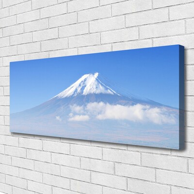 Canvas bild Berg moln himmel landskap