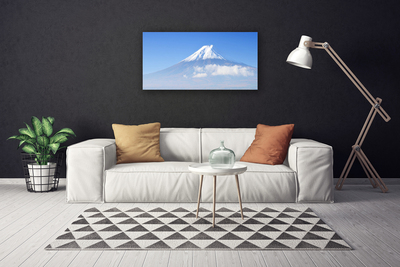 Canvas bild Berg moln himmel landskap