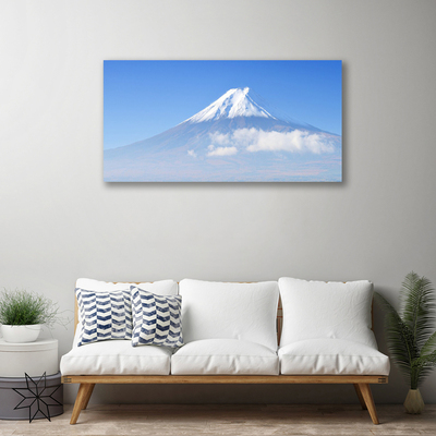 Canvas bild Berg moln himmel landskap