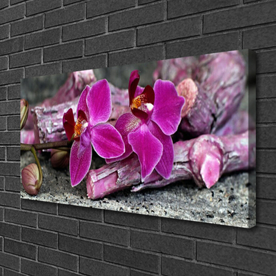 Fototryck canvas Trä Blommor Växt Natur