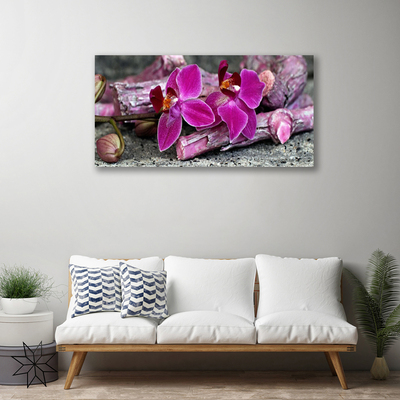 Fototryck canvas Trä Blommor Växt Natur