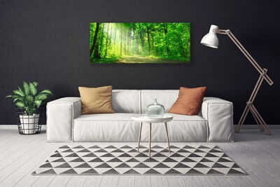 Bild canvas Skogsstig Träd Natur