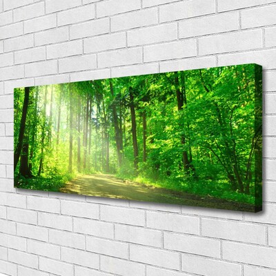 Bild canvas Skogsstig Träd Natur