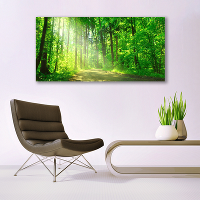 Bild canvas Skogsstig Träd Natur