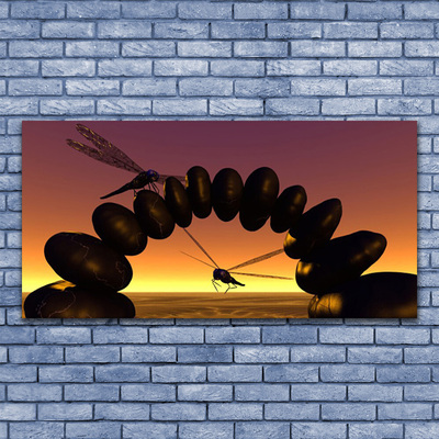 Fototryck canvas Sländor Insekter Art