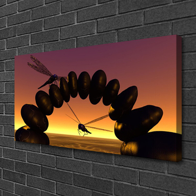 Fototryck canvas Sländor Insekter Art