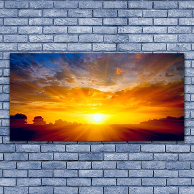 Fototryck canvas Sun Sky Landskap