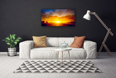 Fototryck canvas Sun Sky Landskap