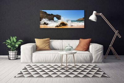 Bild på canvas Strand Havsvågor Landskap