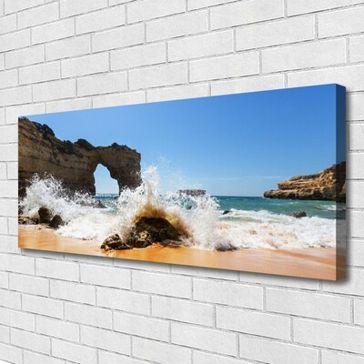Bild på canvas Strand Havsvågor Landskap