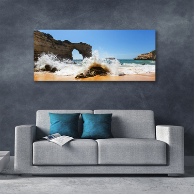Bild på canvas Strand Havsvågor Landskap