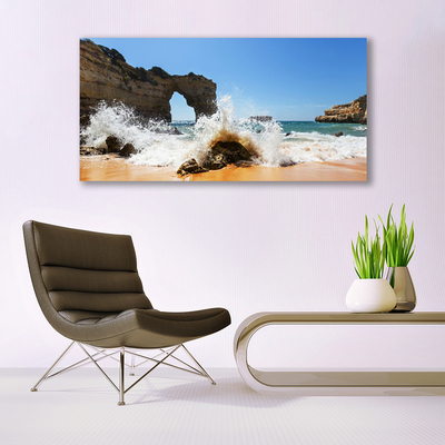Bild på canvas Strand Havsvågor Landskap