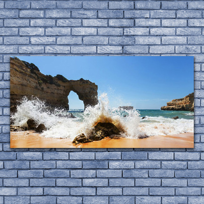 Bild på canvas Strand Havsvågor Landskap