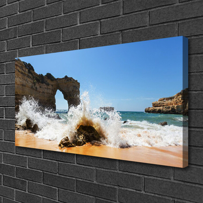 Bild på canvas Strand Havsvågor Landskap