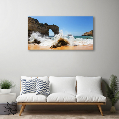 Bild på canvas Strand Havsvågor Landskap