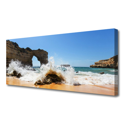 Bild på canvas Strand Havsvågor Landskap
