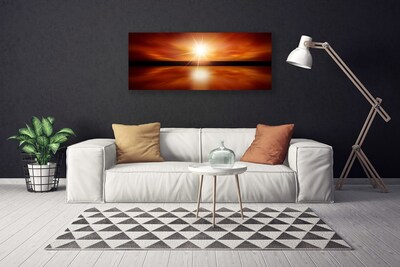 Fototryck canvas Sun Sky vattenlandskap