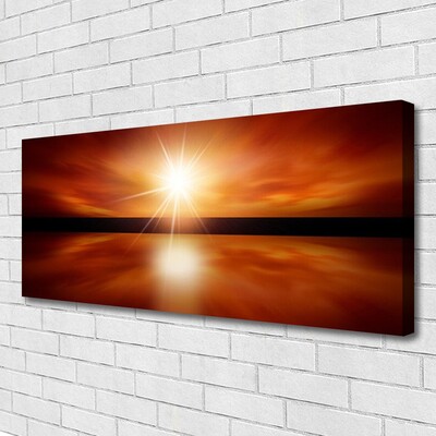 Fototryck canvas Sun Sky vattenlandskap