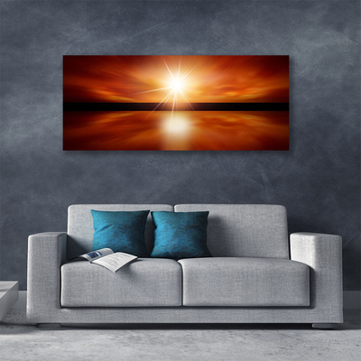 Fototryck canvas Sun Sky vattenlandskap