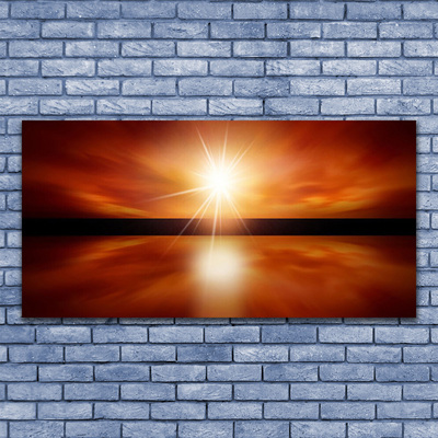 Fototryck canvas Sun Sky vattenlandskap