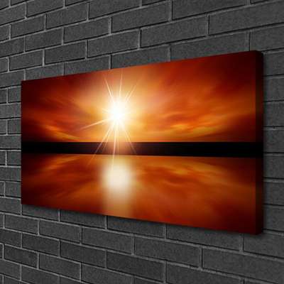 Fototryck canvas Sun Sky vattenlandskap