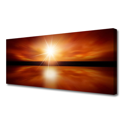 Fototryck canvas Sun Sky vattenlandskap