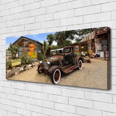 Bild canvas Gammal bilarkitektur