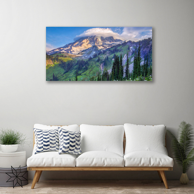 Fototryck canvas Bergskogslandskap Natur