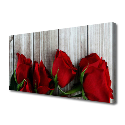 Canvas bild Roses Blommor Plant