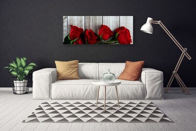 Canvas bild Roses Blommor Plant