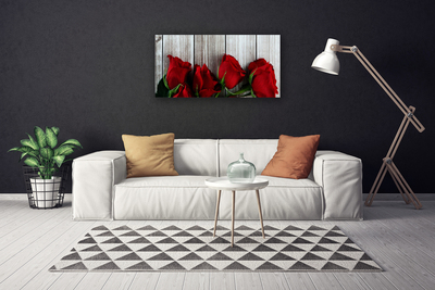 Canvas bild Roses Blommor Plant