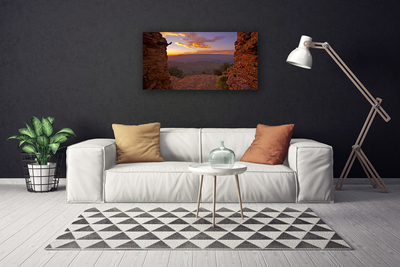 Fototryck canvas Rock Moln Sky Landskap