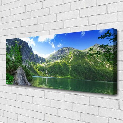 Fototryck canvas Bergsjöns natur