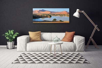 Bild på canvas Lake Desert Landskap