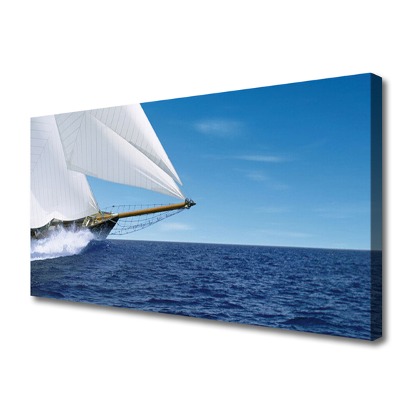 Fototryck canvas Båt Havslandskap