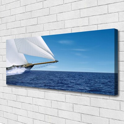 Fototryck canvas Båt Havslandskap