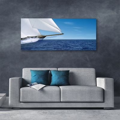 Fototryck canvas Båt Havslandskap