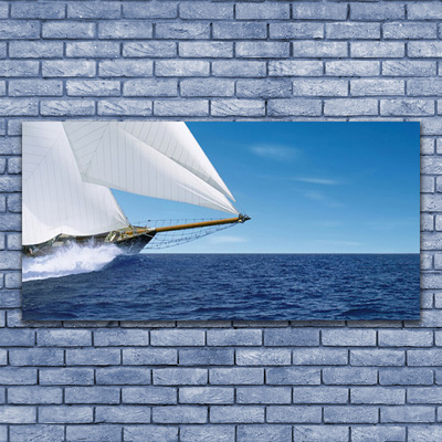 Fototryck canvas Båt Havslandskap