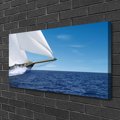Fototryck canvas Båt Havslandskap