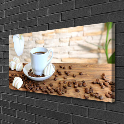 Fototryck canvas Kaffebönmugg Kök