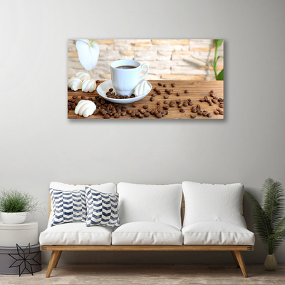 Fototryck canvas Kaffebönmugg Kök