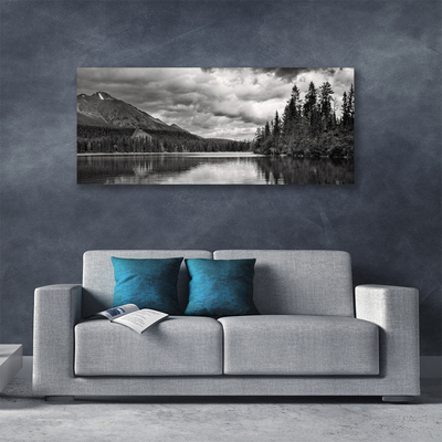 Bild canvas Mountain Forest Lake Nature