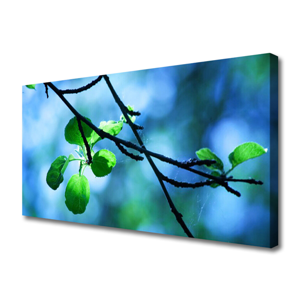 Fototryck canvas Grenblad Växtnatur