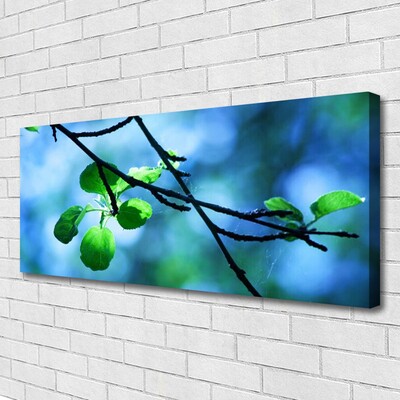 Fototryck canvas Grenblad Växtnatur