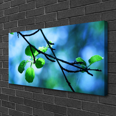 Fototryck canvas Grenblad Växtnatur