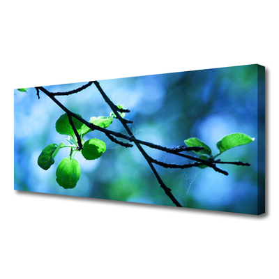 Fototryck canvas Grenblad Växtnatur